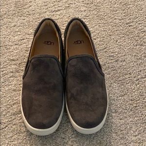 Ugh slip on suede shoes